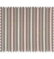 Relaxed contemporary stripes Dark Brown Black Copper shiny base Main Curtain